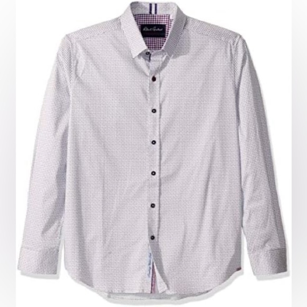 NWT Robert Graham White Print Long Sleeve XL